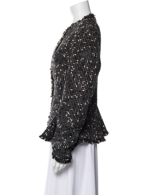 Moncler Linen Tweed Pattern Evening Jacket