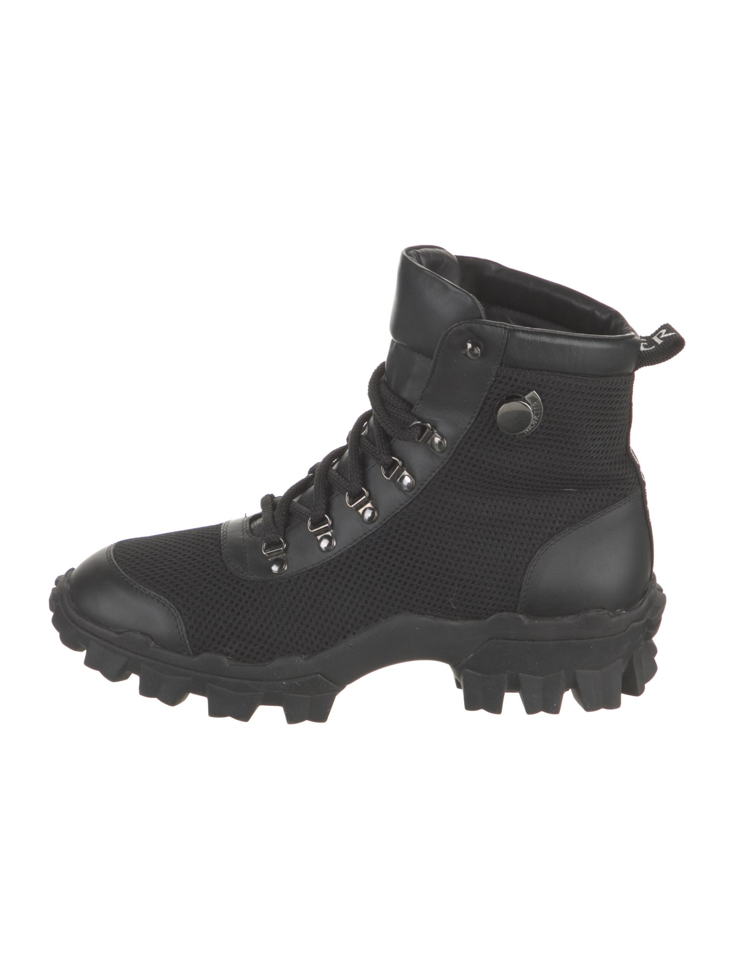 Moncler Leather Combat Boots