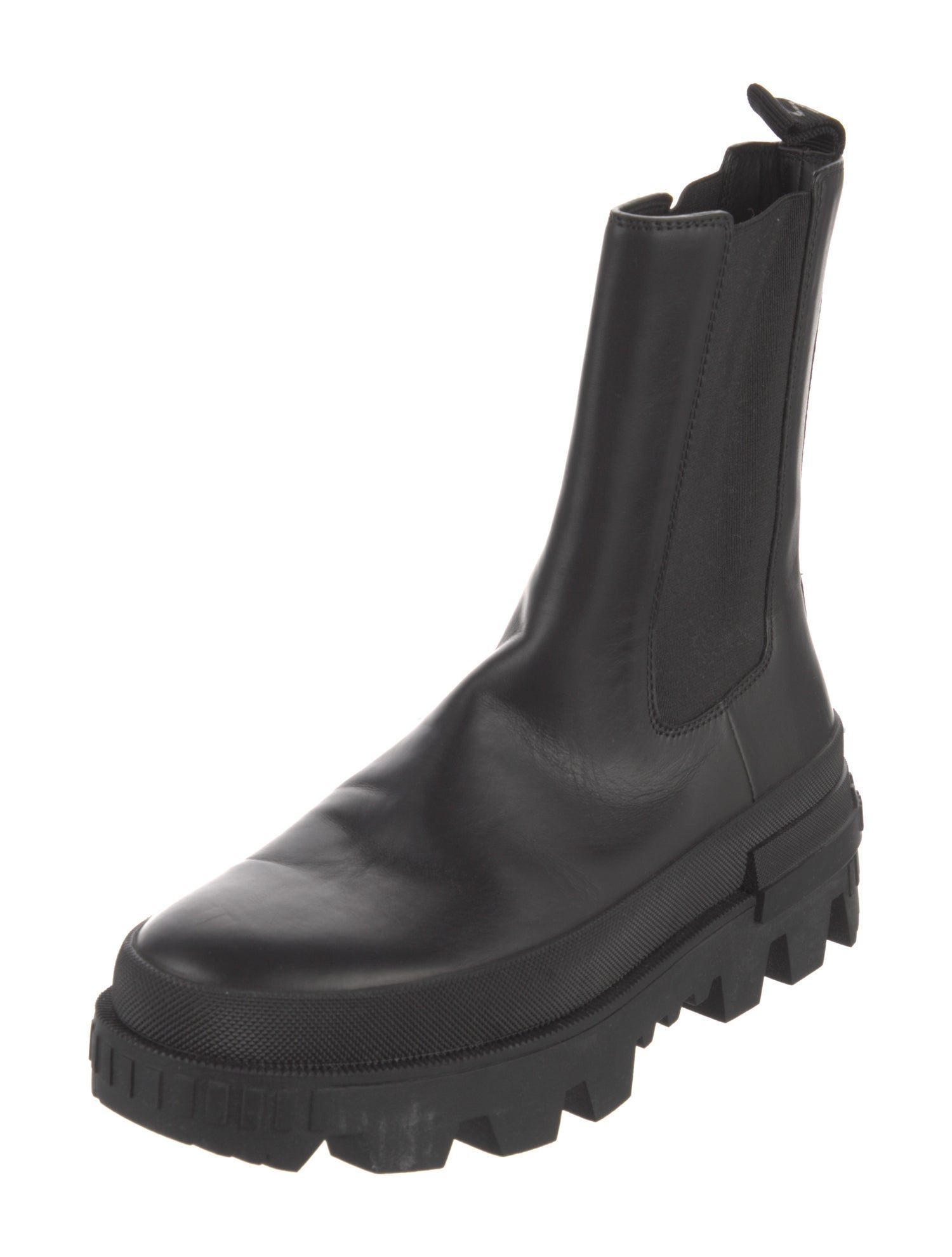 Moncler Leather Chelsea Boots