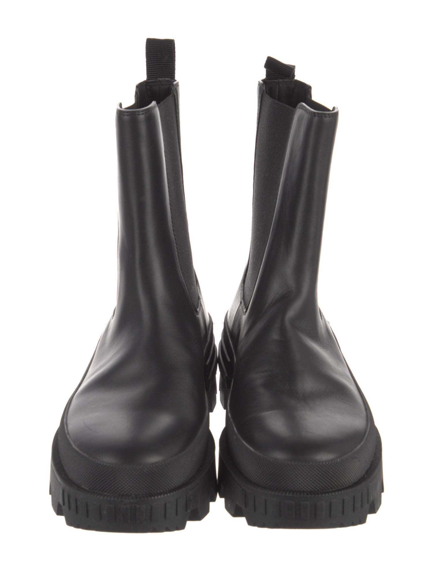 Moncler Leather Chelsea Boots