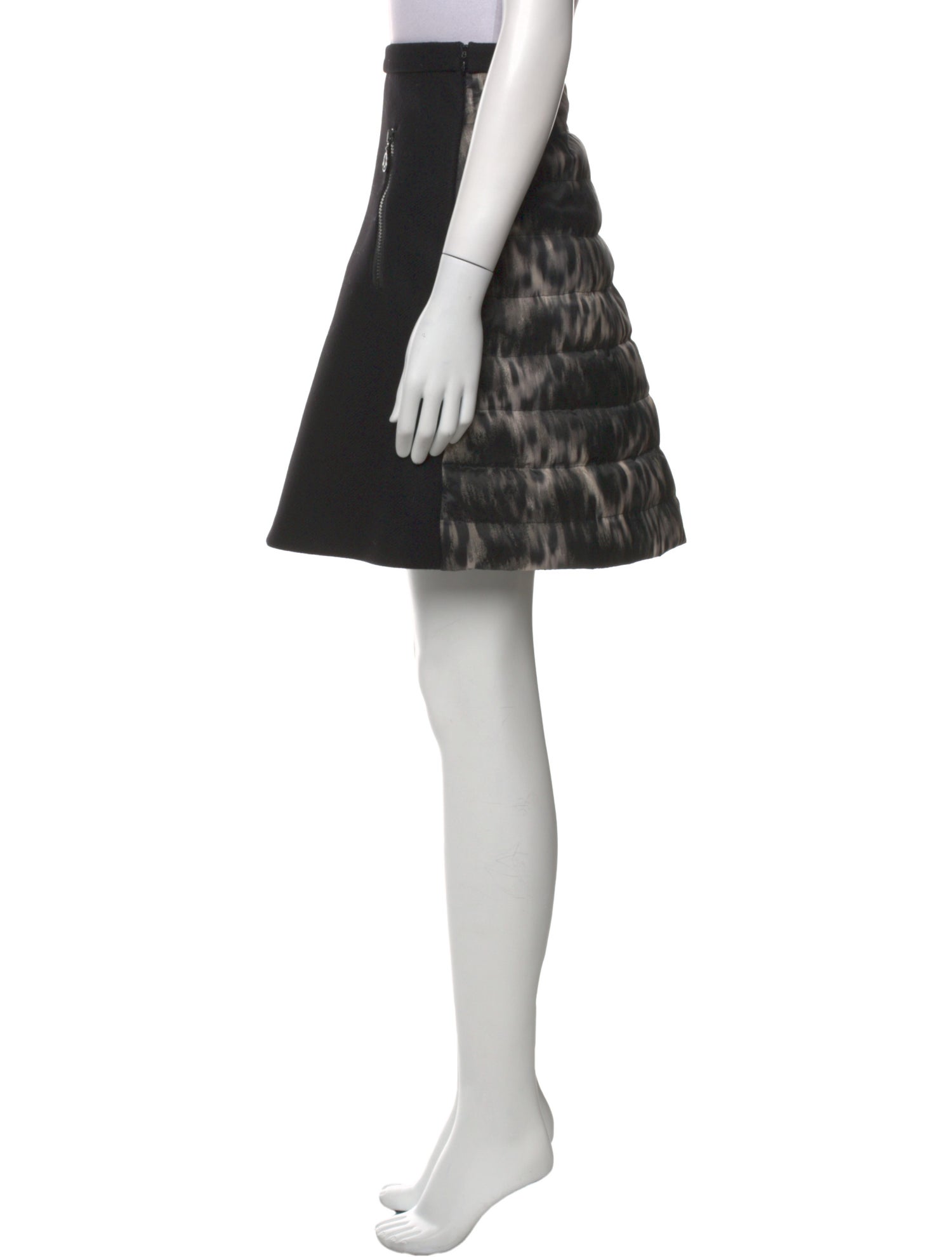 Moncler Grosgrain Trim Knee-Length Skirt