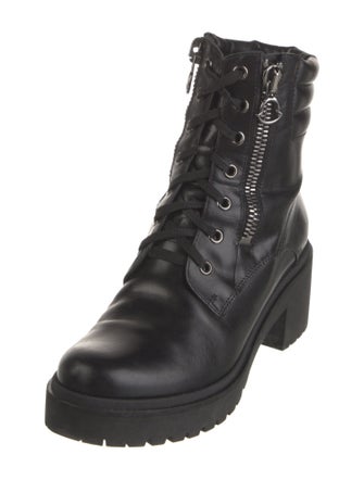 Moncler Leather Combat Boots