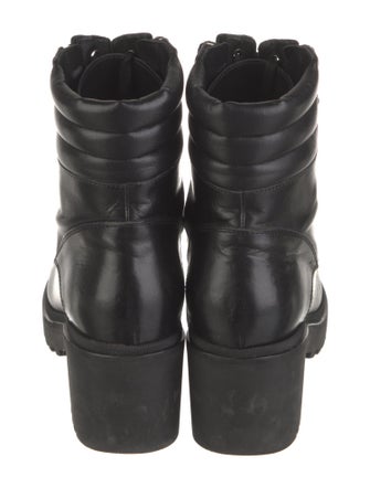 Moncler Leather Combat Boots