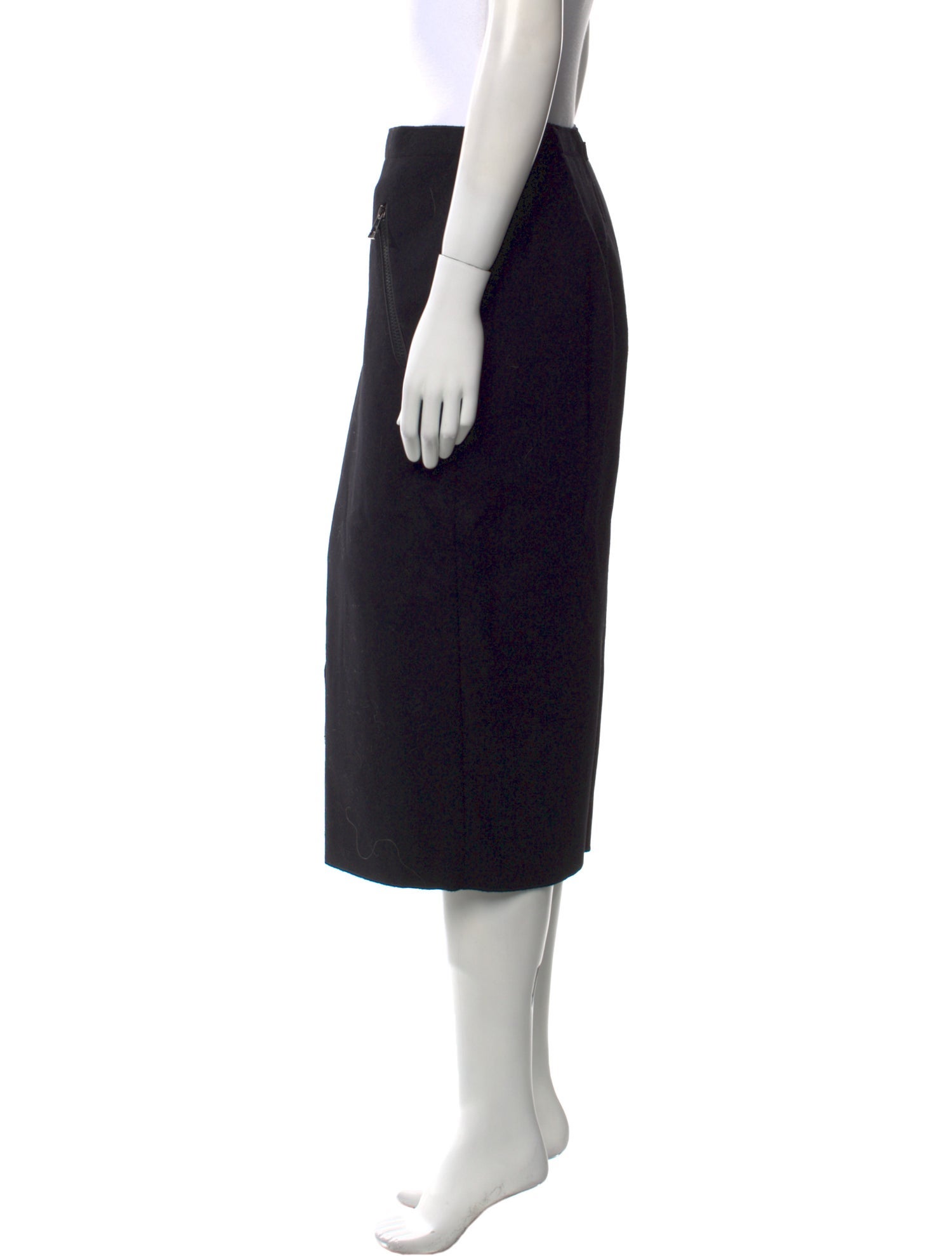 Moncler Virgin Wool Midi Length Skirt