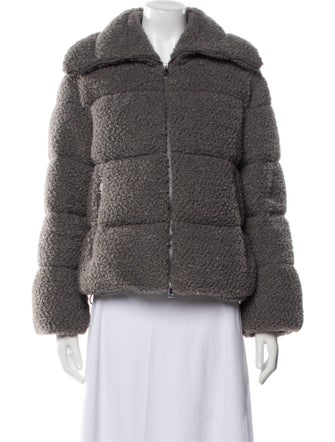 Moncler Faux Fur Down Coat