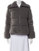 Moncler Faux Fur Down Coat