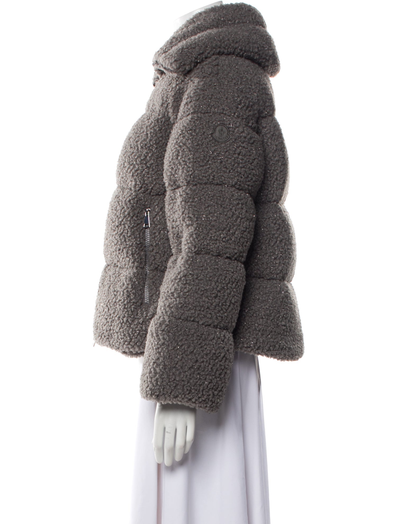 Moncler Faux Fur Down Coat