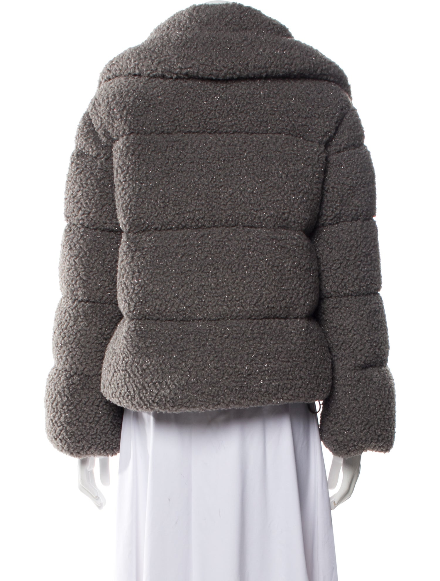 Moncler Faux Fur Down Coat