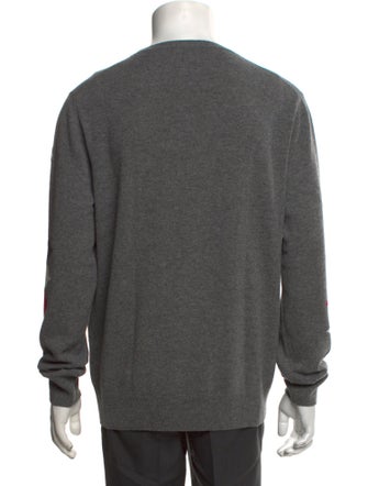 Moncler Virgin Wool Graphic Print Pullover