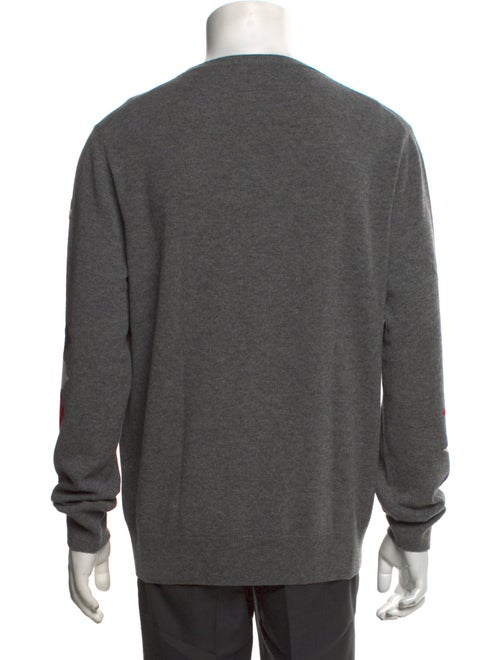 Moncler Virgin Wool Graphic Print Pullover