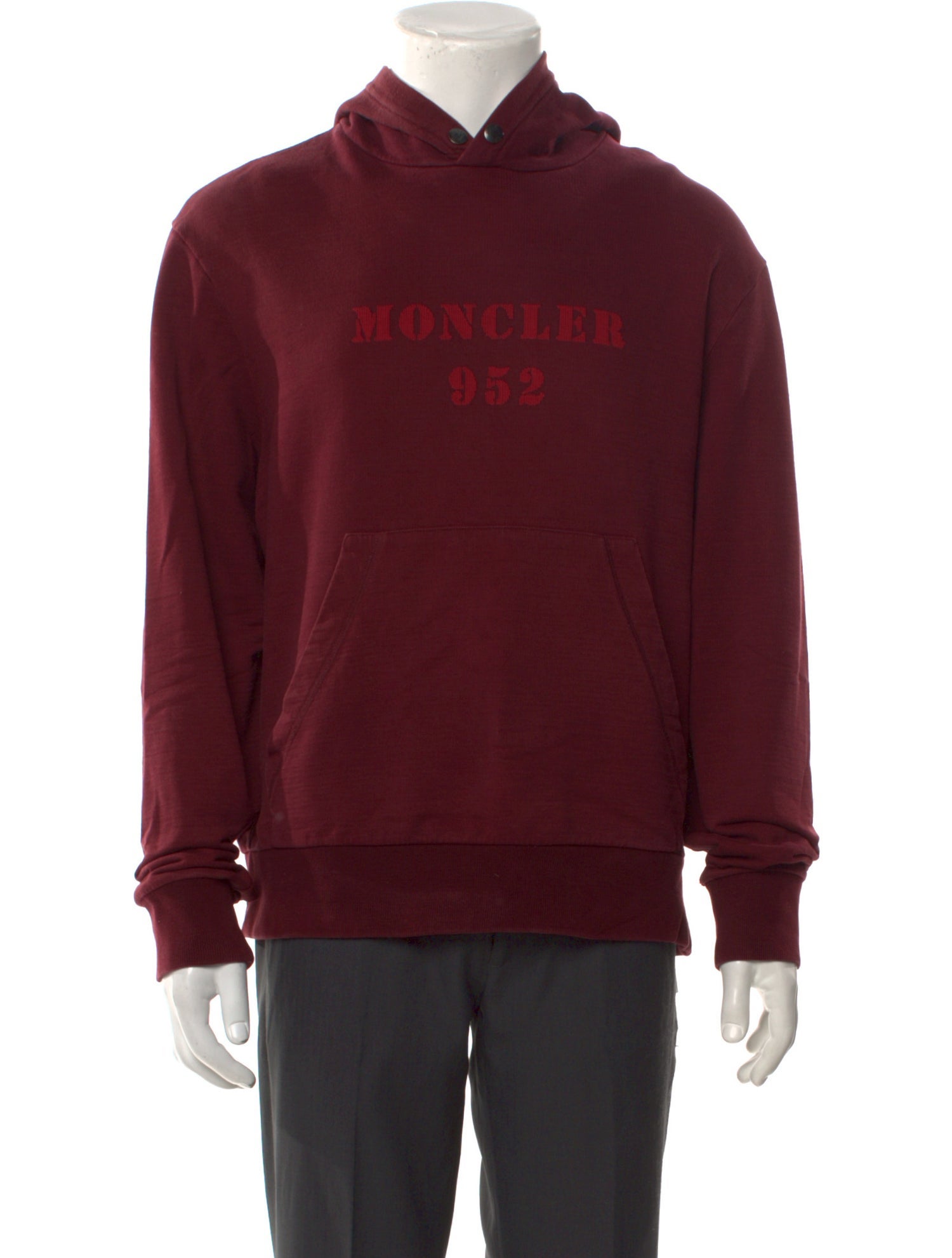Moncler Graphic Print V-Neck Hoodie