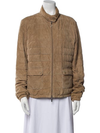 Moncler Suede Down Jacket