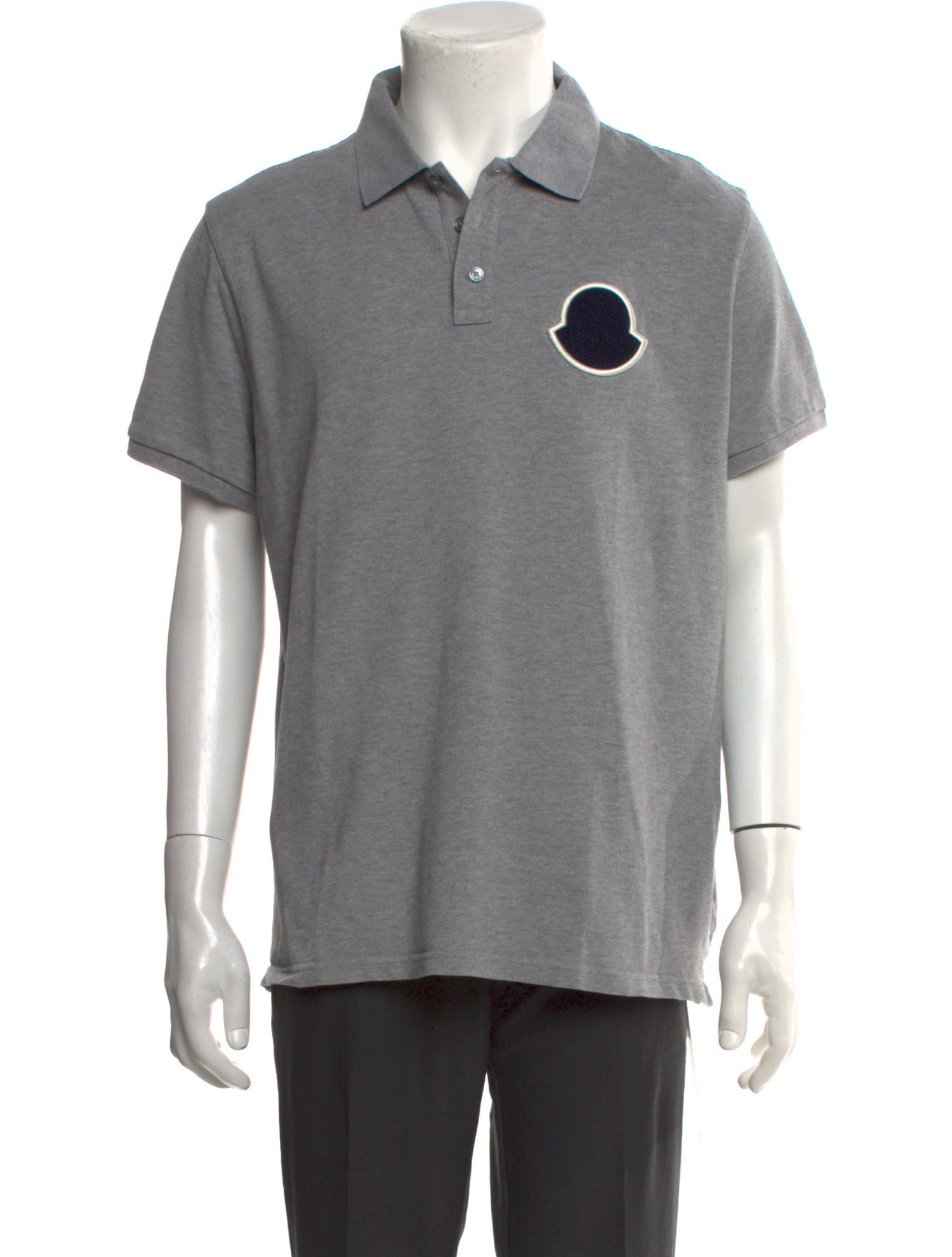 Moncler Graphic Print Collar Polo Shirt