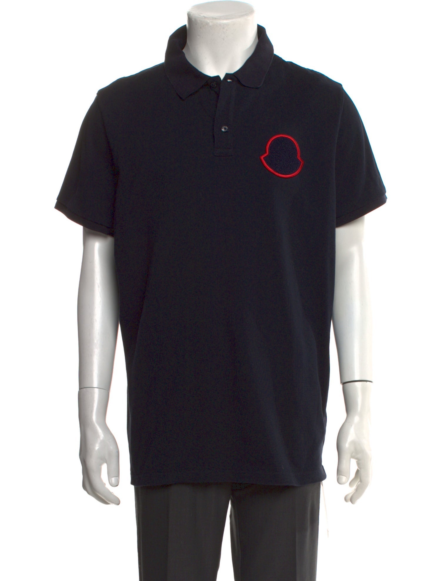 Moncler Graphic Print Collar Polo Shirt