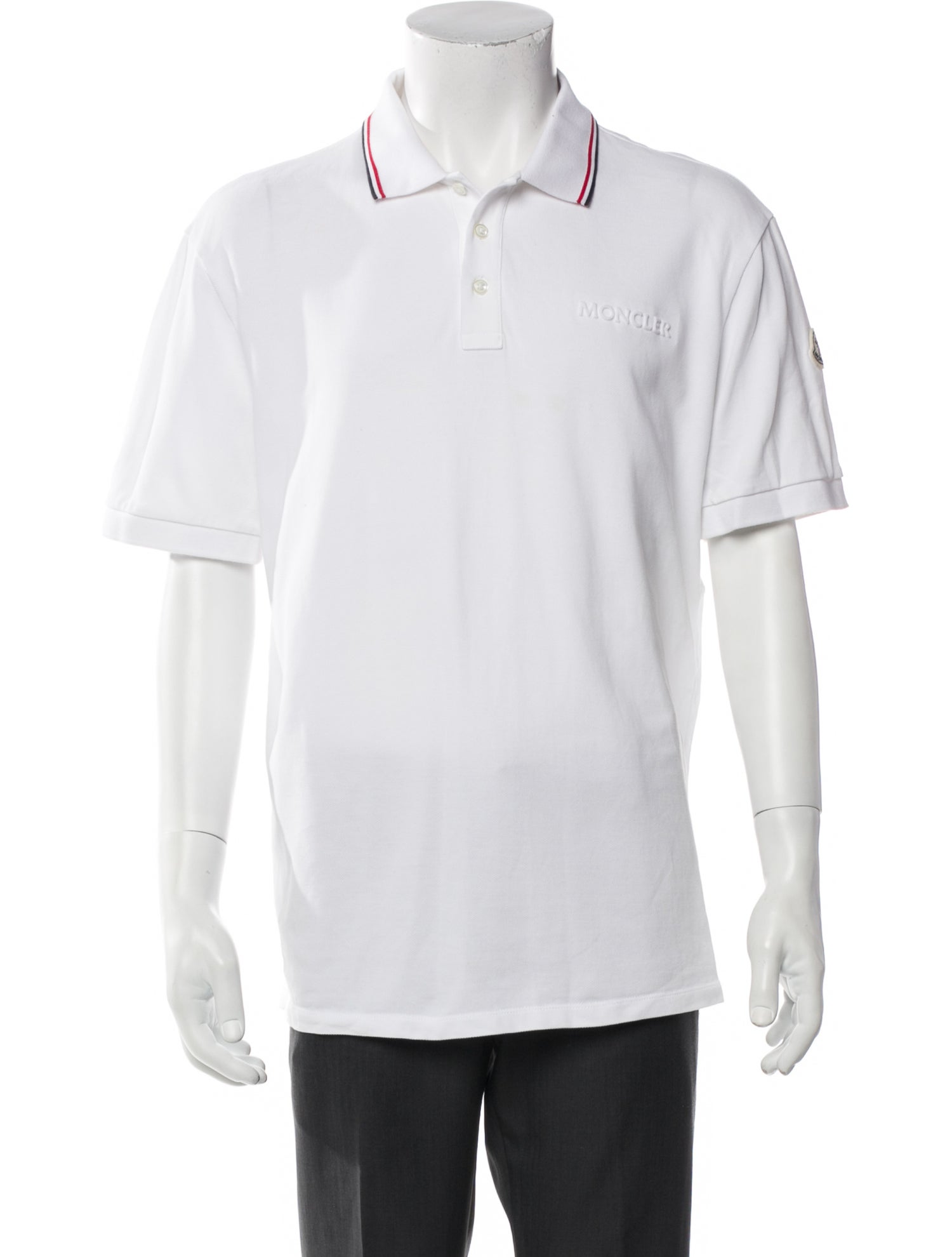 Moncler Collar Short Sleeve Polo Shirt