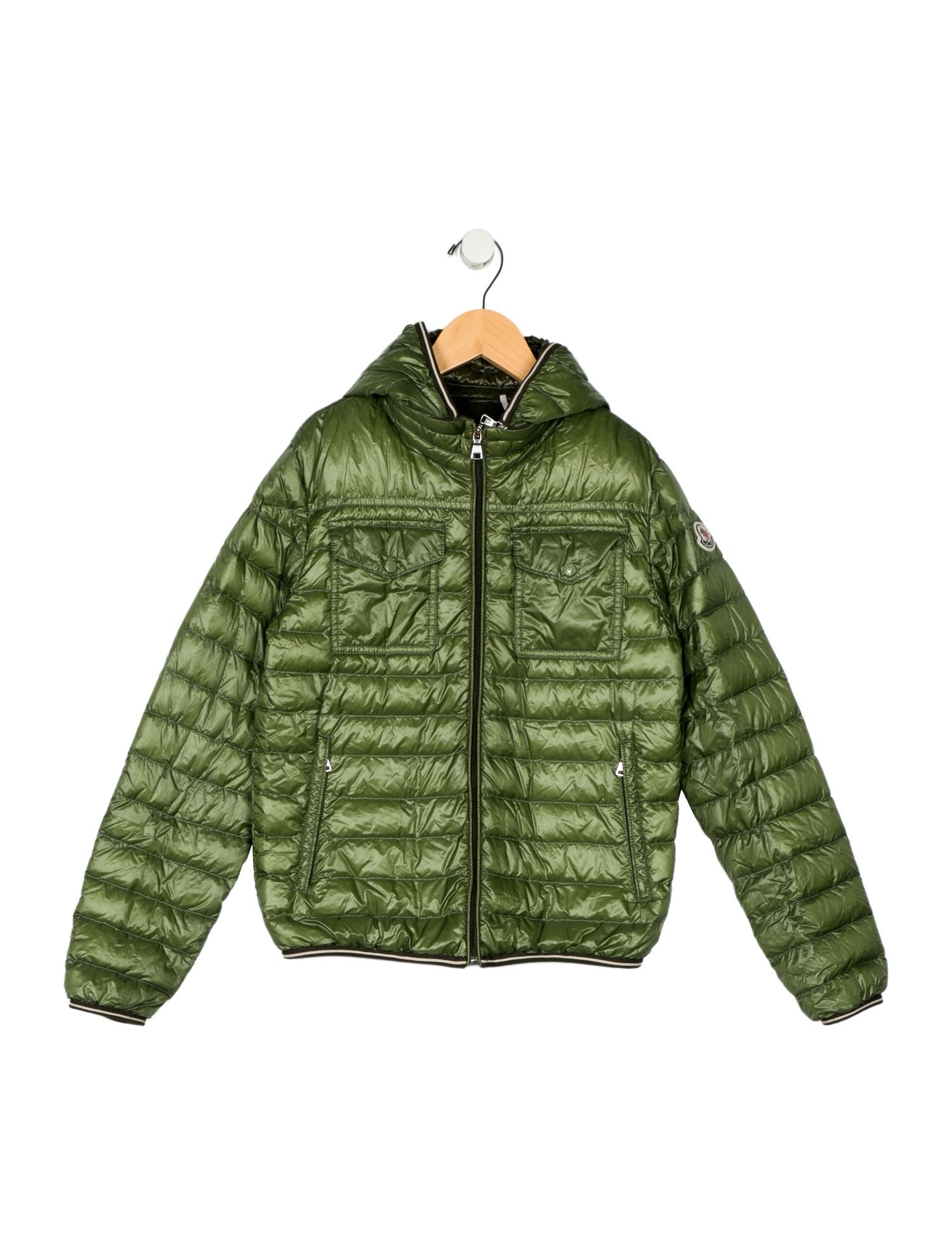 Moncler Moncler Girls' Green Short Coat