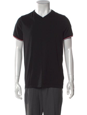 Moncler V-Neck Short Sleeve T-Shirt