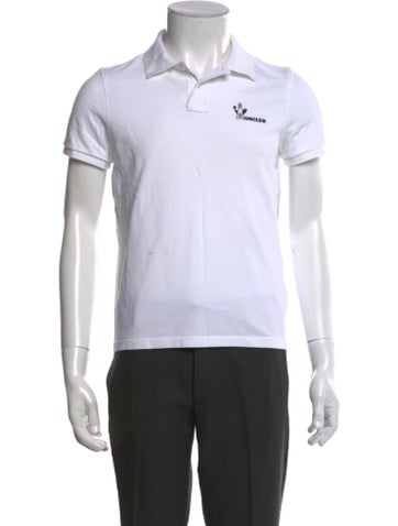 Moncler Polos Graphic Print Collar Polo Shirt S