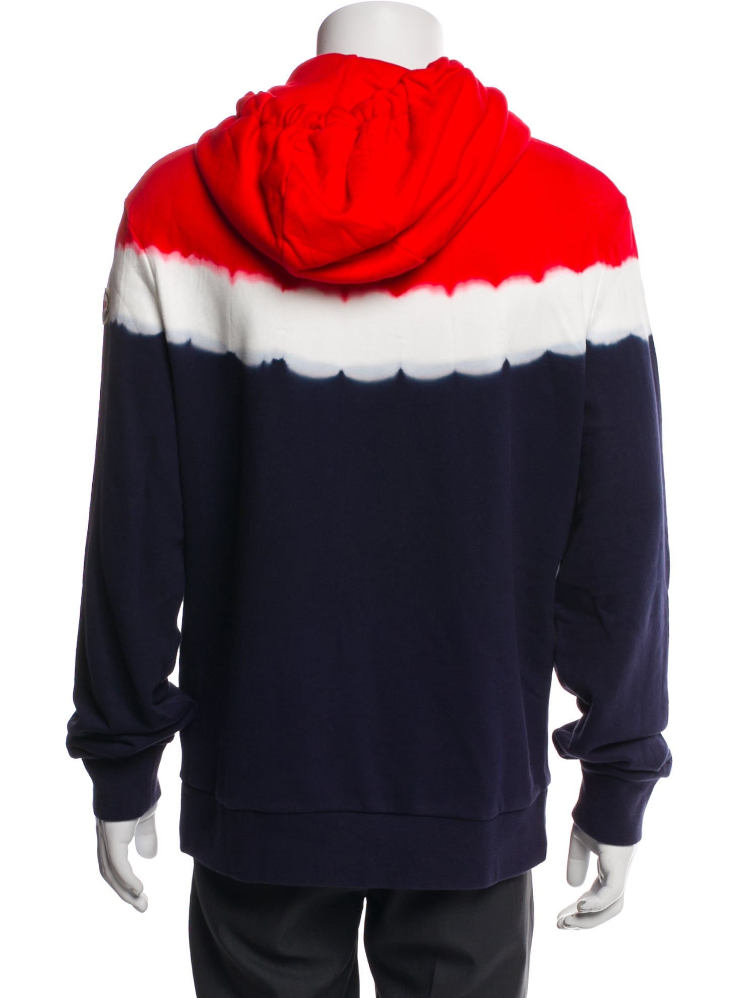 Moncler Colorblock Pattern Crew Neck Hoodie