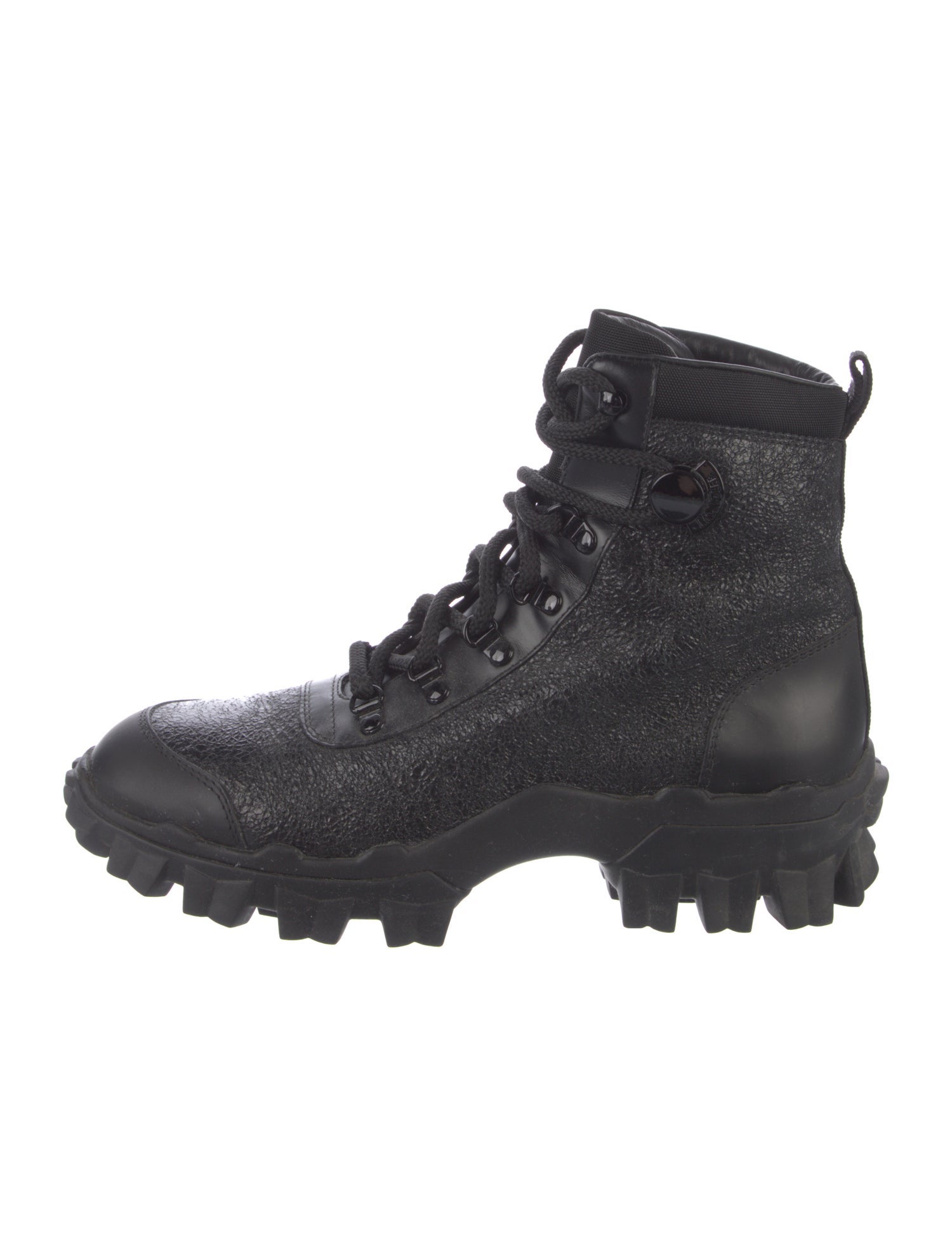 Moncler Leather Combat Boots