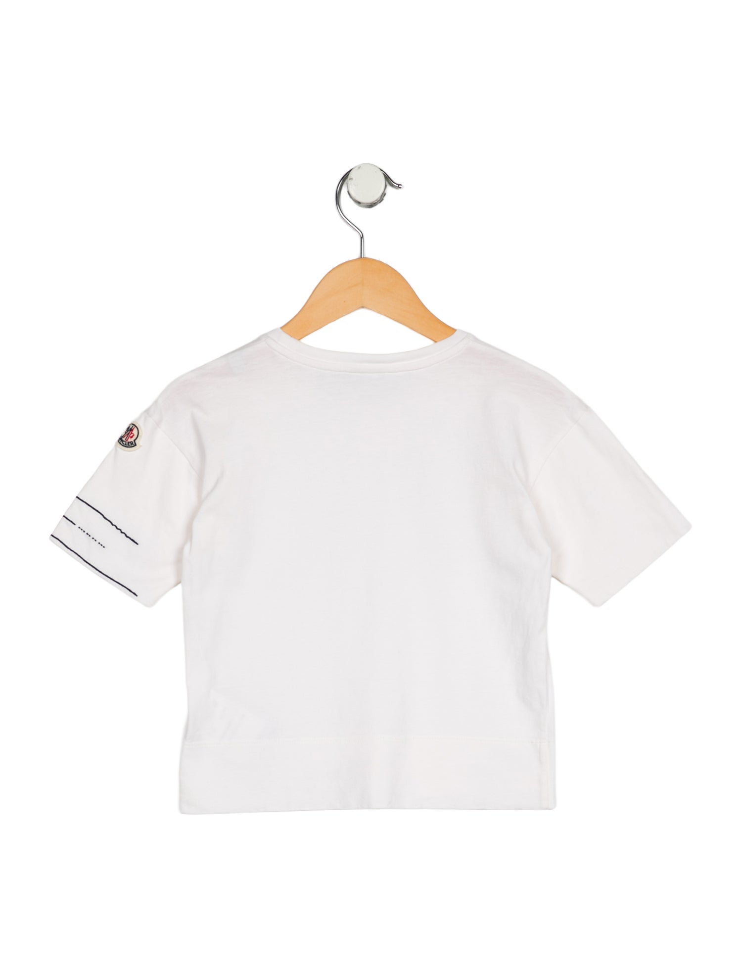 Moncler Moncler Girls' Embroidered Short Sleeve Top