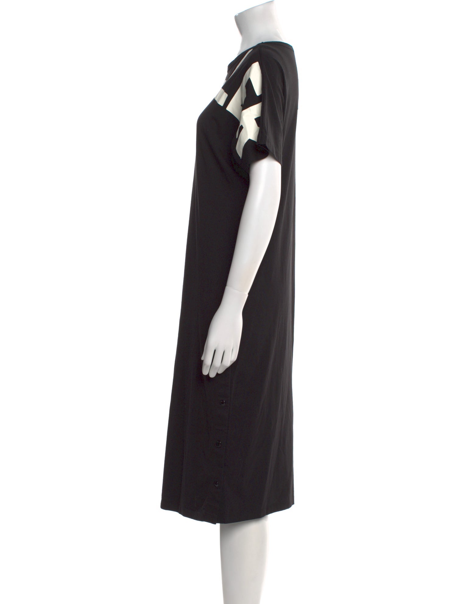 Moncler Crew Neck Midi Length Dress
