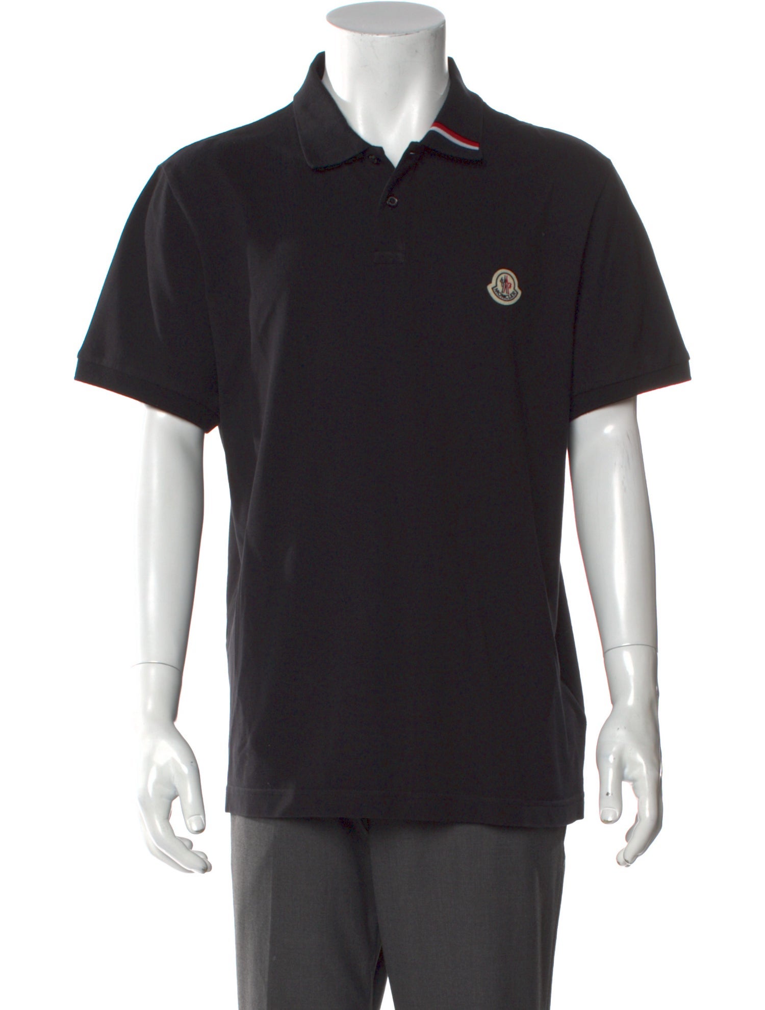 Moncler Collar Short Sleeve Polo Shirt