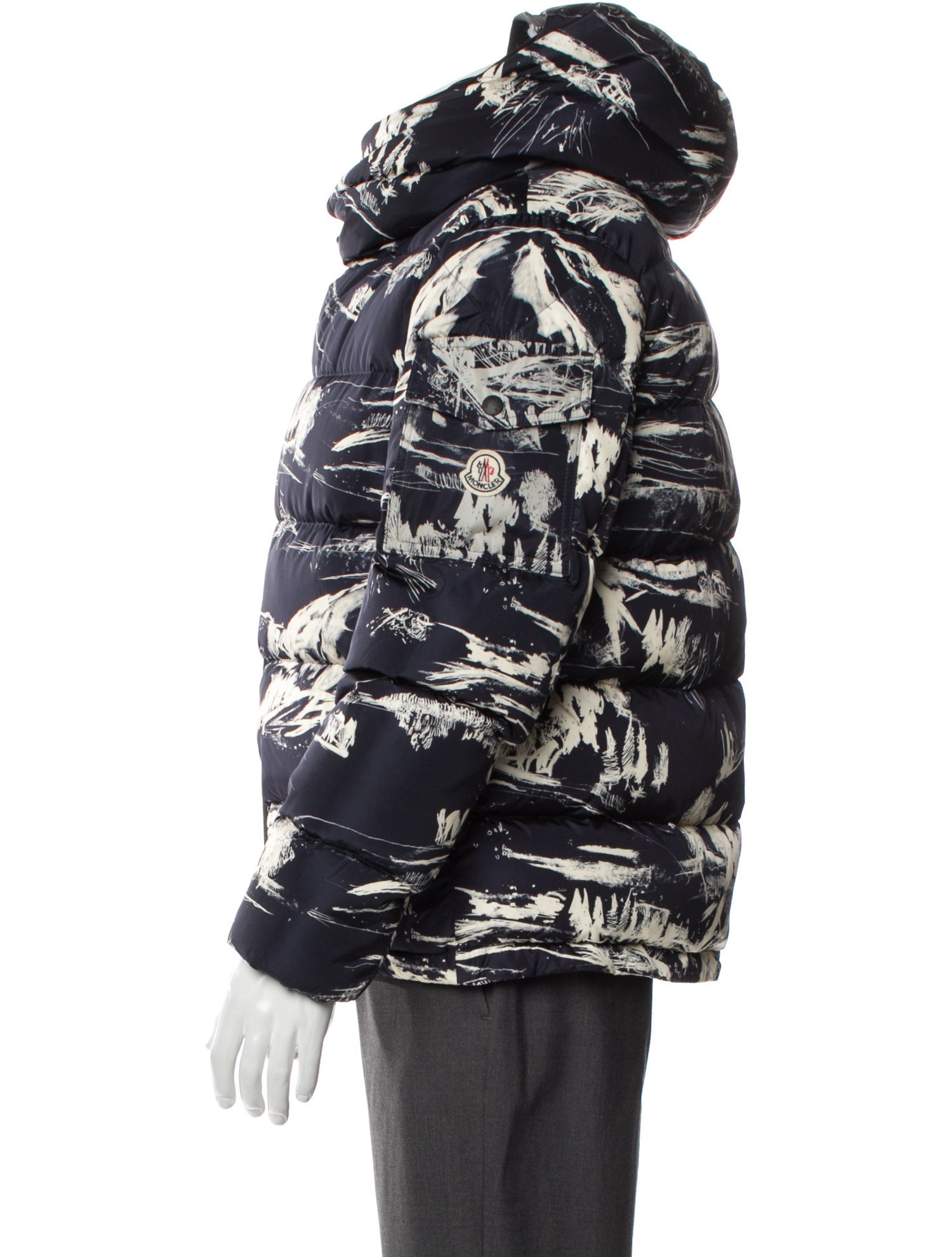 Moncler Printed Puffer Coat