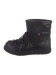 Moncler Leather Lace-Up Boots