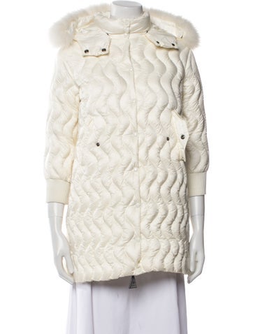 Moncler Coats Striped Down Coat M