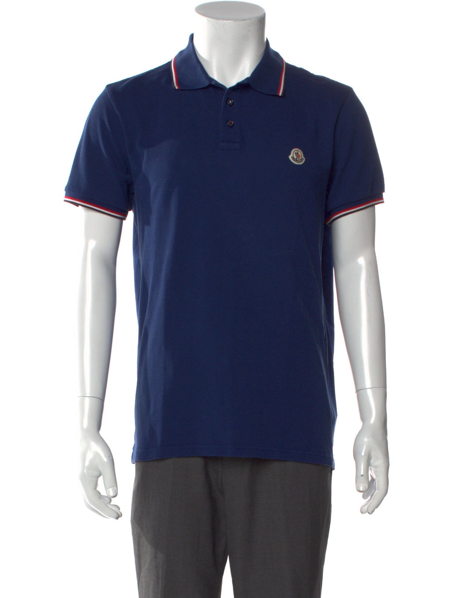 Moncler Collar Short Sleeve Polo Shirt