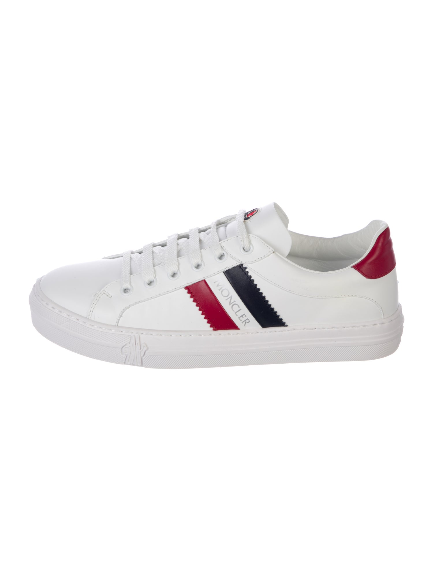Moncler Leather Striped Sneakers