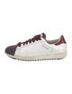 Moncler Leather Colorblock Pattern Sneakers