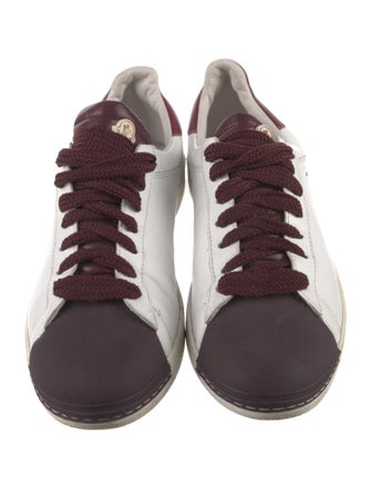 Moncler Leather Colorblock Pattern Sneakers