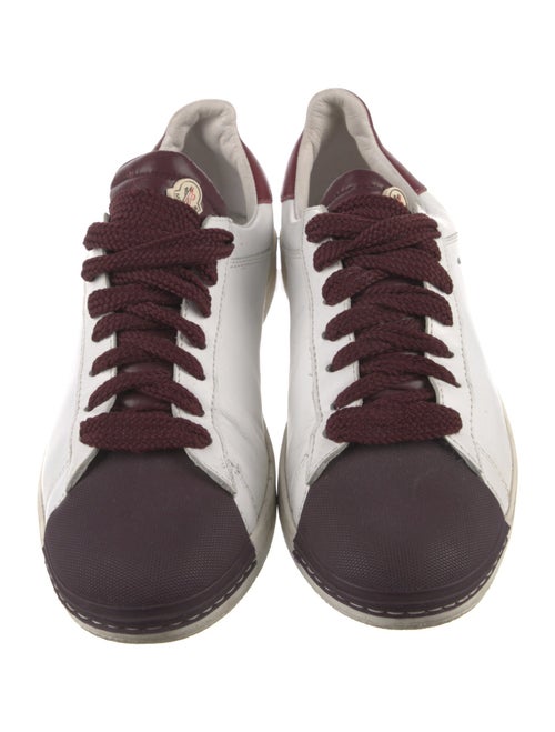 Moncler Leather Colorblock Pattern Sneakers