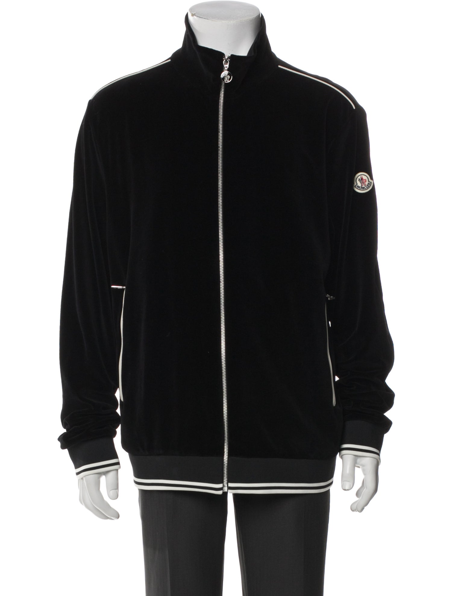 Moncler Striped Bomber Jacket