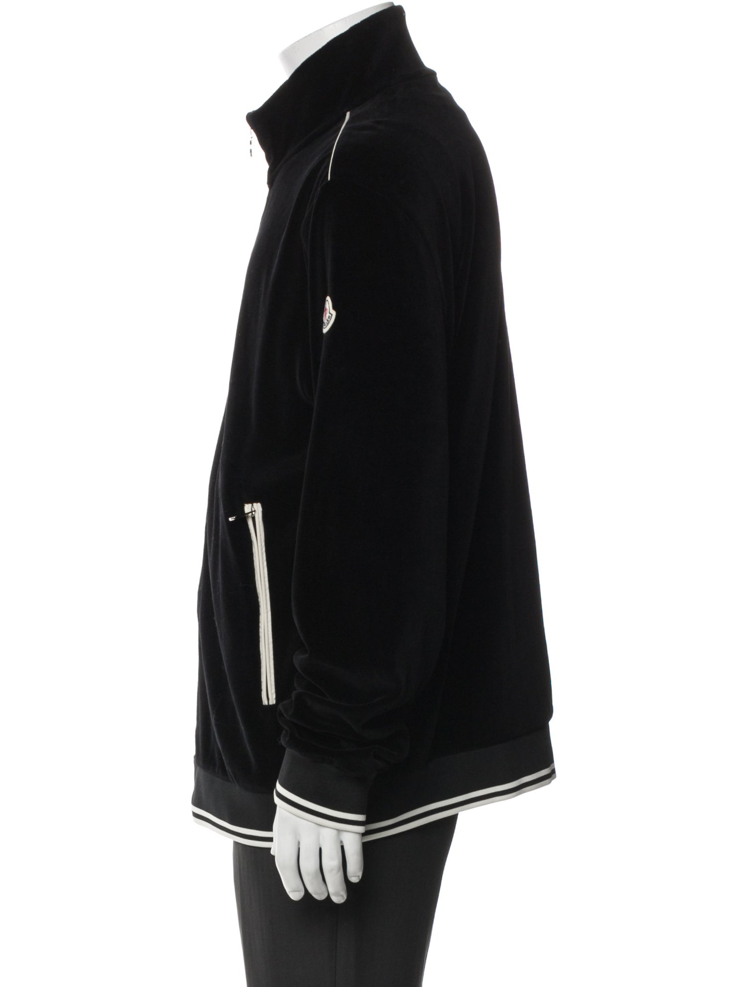 Moncler Striped Bomber Jacket