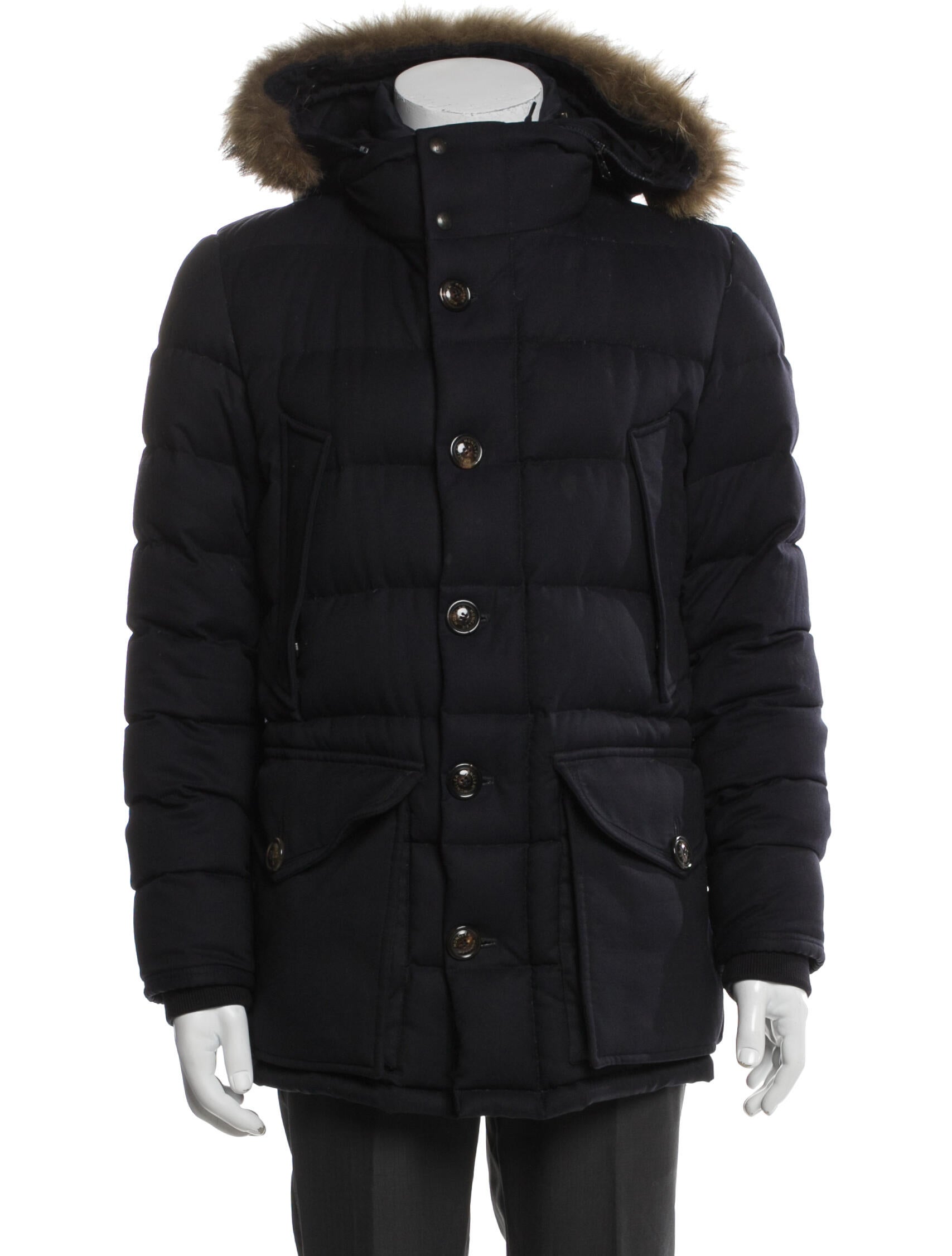 Moncler Virgin Wool Puffer Coat