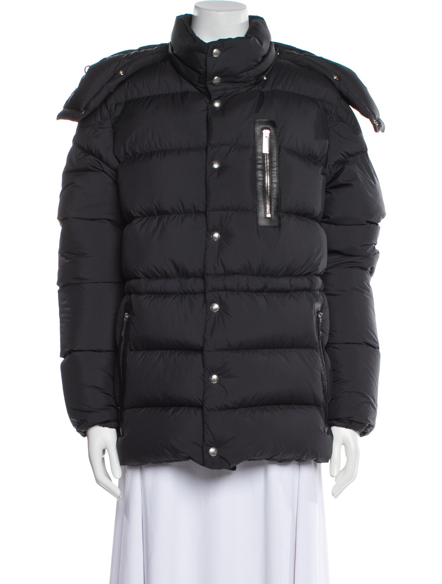Moncler Leather Down Jacket