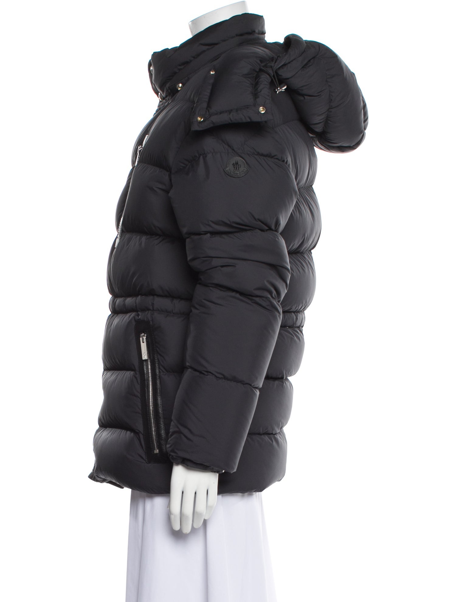 Moncler Leather Down Jacket