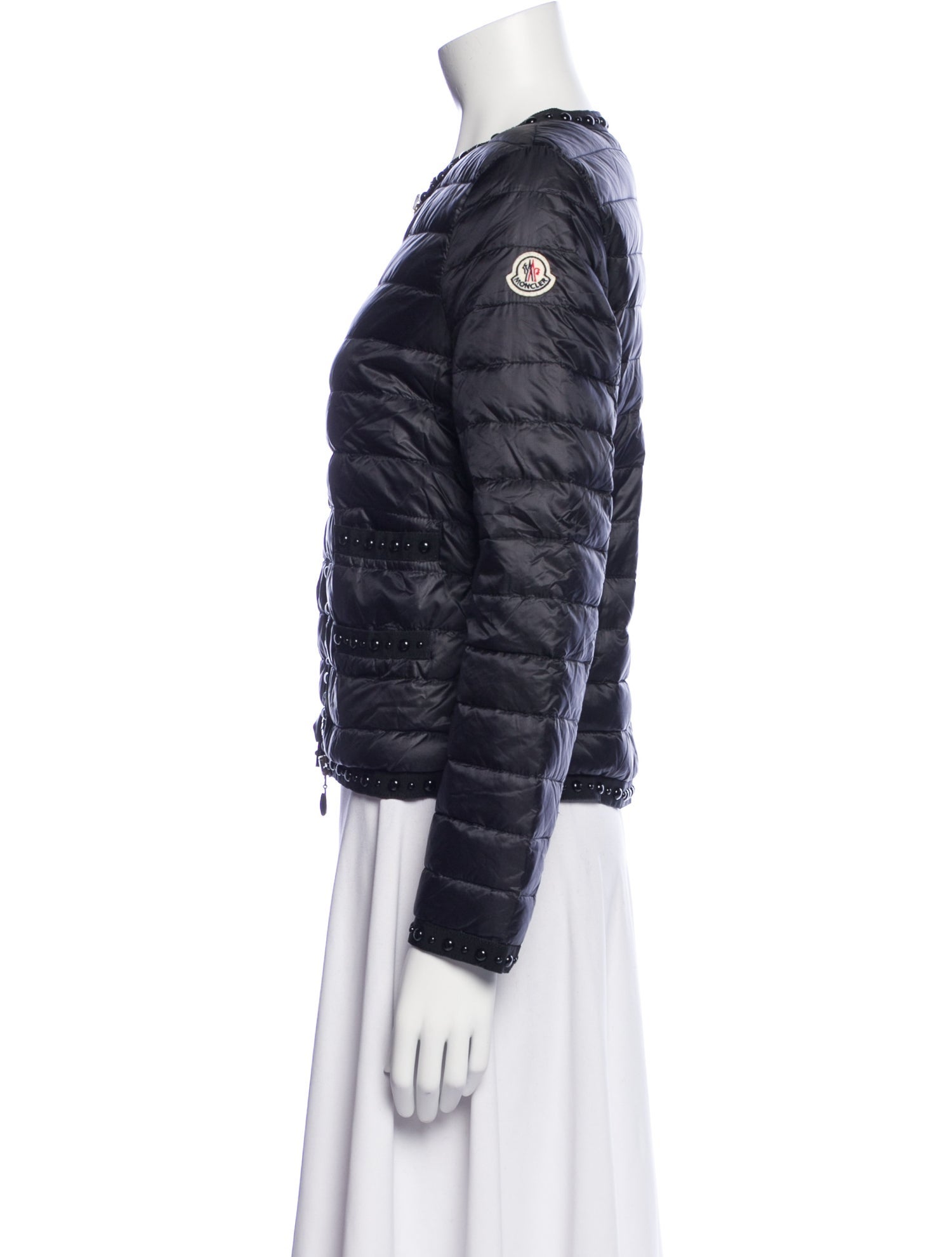 Moncler Nylon Printed Down Jacket