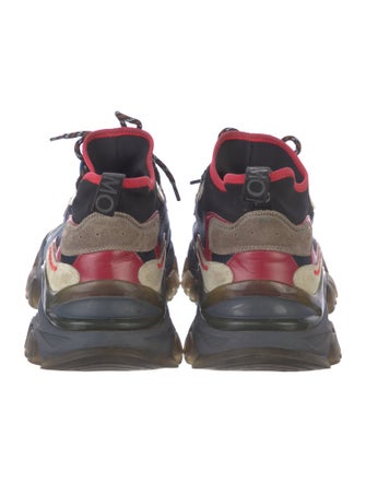 Moncler Mesh Colorblock Pattern Chunky Sneakers