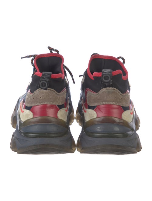Moncler Mesh Colorblock Pattern Chunky Sneakers