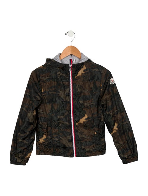 Moncler Girls' Hooded Camouflage Jacket