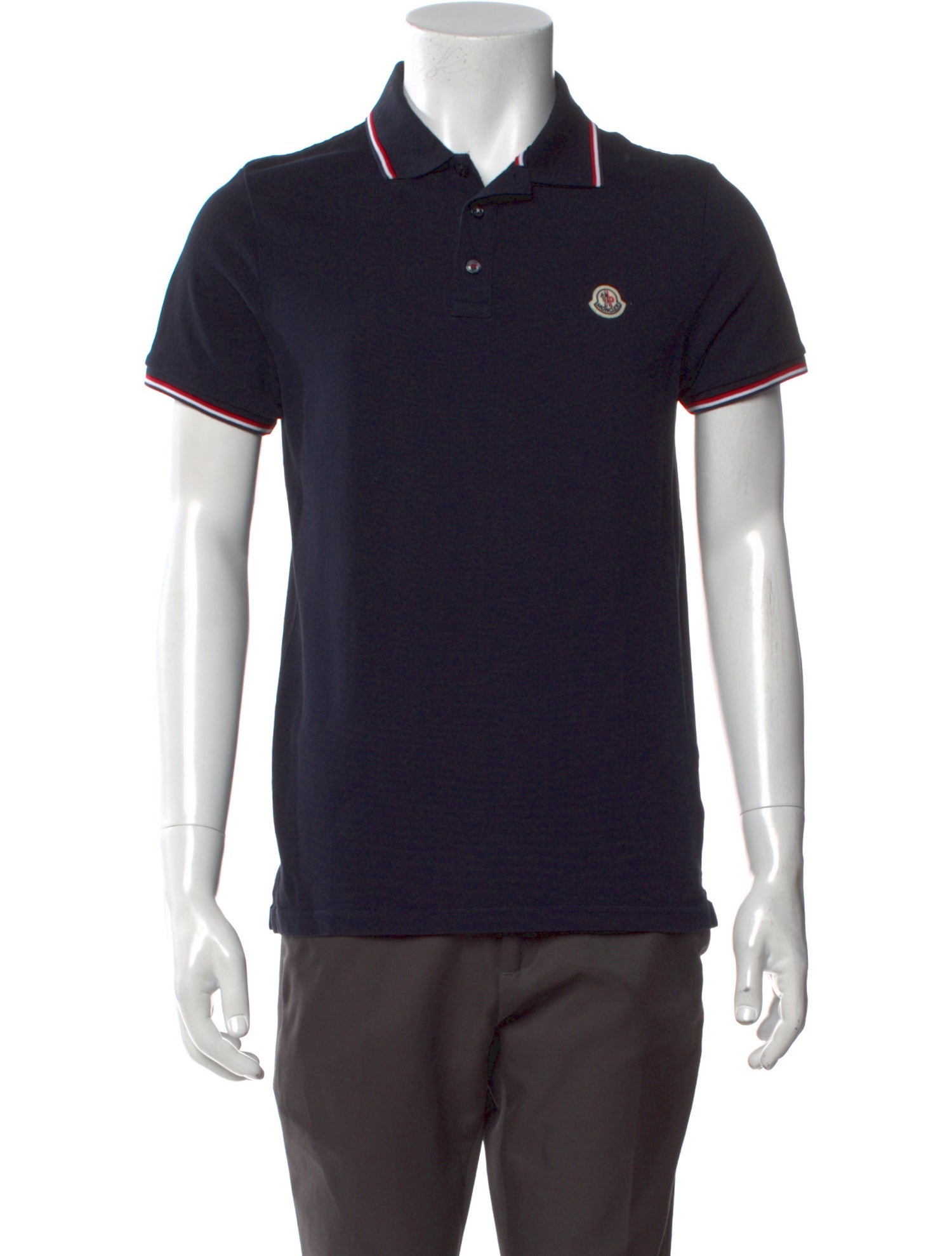Moncler Collar Short Sleeve Polo Shirt