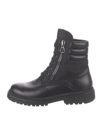 Moncler Leather Combat Boots