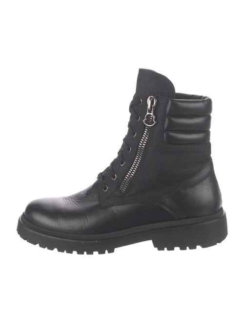 Moncler Leather Combat Boots