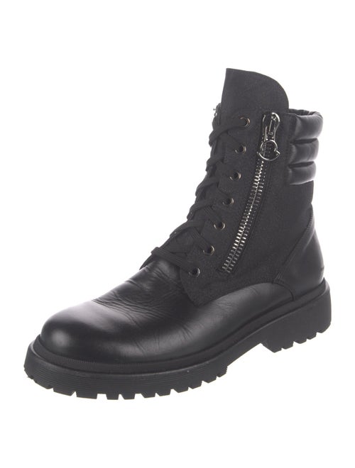 Moncler Leather Combat Boots