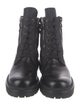 Moncler Leather Combat Boots
