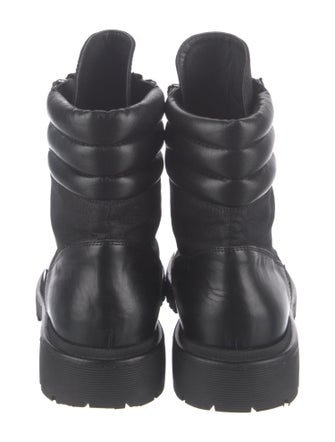 Moncler Leather Combat Boots